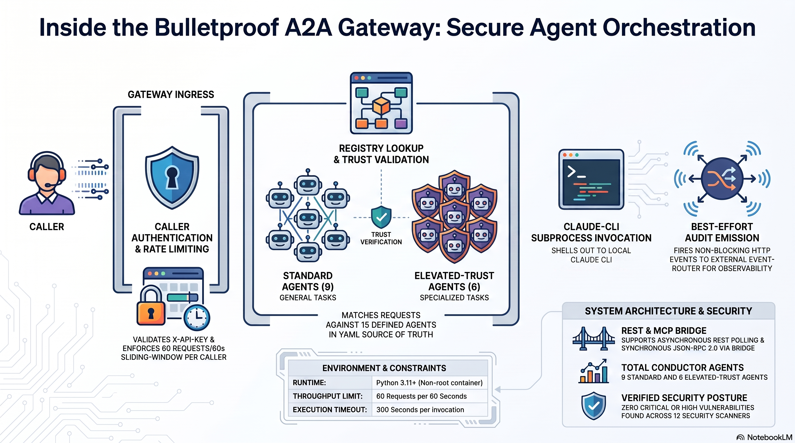 A2A External Agent Interoperability architecture infographic
