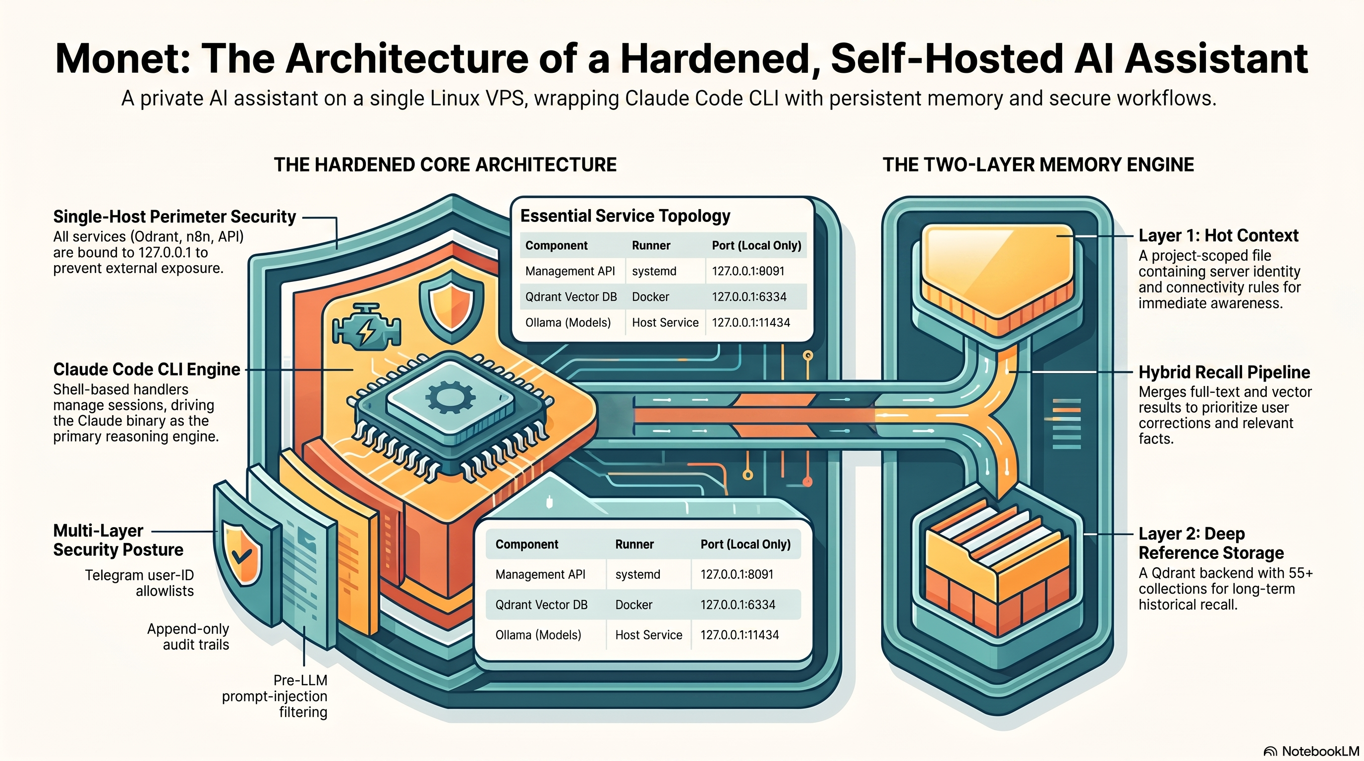 Monet architecture infographic